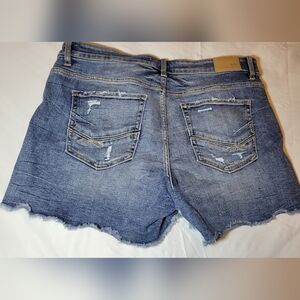 BKE Blue Distressed Denim Shorts Worn Once